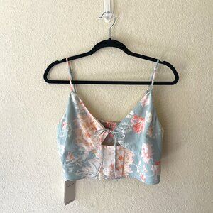 Abercrombie & Fitch, floral crop tank, size L, NWT